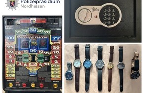 Polizeipräsidium Nordhessen - Kassel: POL-KS: Armbanduhren, Spielautomaten und weiteres mutmaßliches Diebesgut bei Wohnungsdurchsuchungen sichergestellt: Polizei sucht Eigentümer