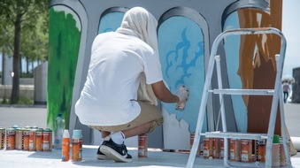 Graffiti-Künstler bringen Bündner Wahrzeichen in die Romandie