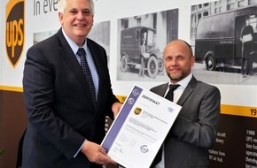 DQS GmbH: Logistikunternehmen UPS mit DQS-Zertifikat für GDP