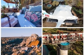 South African Tourism: Baumhaus, Höhle, Flugzeug oder Zug?  Außergewöhnliche Unterkünfte in Südafrika