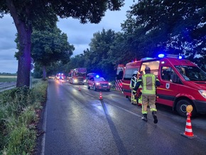 FW Datteln: Kleingebäudebrand - Gartenlaube in Vollbrand