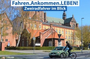 Polizeipräsidium Neubrandenburg: POL-NB: Zweiradfahrer im Blick