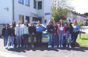 Polizeidirektion Trier: POL-PDTR: Mädchen machen sich ein Bild vom Beruf der Polizistin/ GirlsDay bei der Polizeiinspektion Saarburg und der Polizeiwache Konz