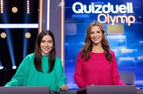 ARD Das Erste: ARD-Nachrichten-Team gegen "Quizduell-Olymp": Aline Abboud und Julia-Niharika Sen zu Gast bei Esther Sedlaczek / am Freitag, 30. Dezember 2022, 18:50 Uhr im Ersten