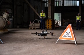Holcim (Schweiz) AG: Vols de mesure réussis dans la cimenterie Holcim à l’aide de drones spéciaux de « Voliro », une entreprise issue du giron de l’EPFZ
