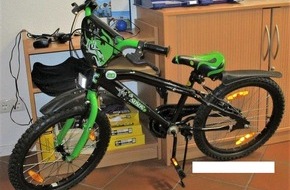 Kreispolizeibehörde Höxter: POL-HX: Wer vermisst Kinder-Mountainbike?