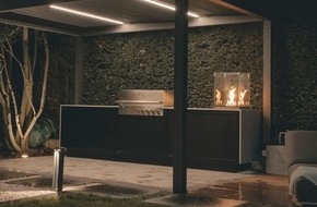 Outdoorchef: Outdoor Living neu gedacht: BURN integriert den QUBE von Outdoorchef in seine Outdoork&uuml;chen-Konzepte
