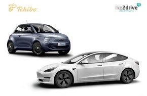 Tchibo GmbH: Tesla Model 3 und Fiat 500E ICON: Elektro-Auto-Abo bei Tchibo ab 289 Euro