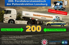 Polizeiinspektion Rotenburg: POL-ROW: ++ 20 Jahre Fernfahrerstammtisch an der A1 ++