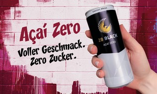 28 BLACK: Mit 28 BLACK Açaí Zero leichter durchs Leben gehen / 28 BLACK Lieblingsgeschmack Açaí jetzt auch zuckerfrei