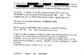 Polizei Düren: POL-DN: 011005 -04-(Niederzier) Eine Routineprüfung brachte es an den Tag (mit Bild)