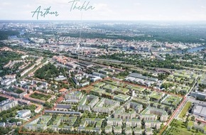 BAUWERT AG: Baustart im Segelflieger Quartier Berlin:  BAUWERT AG beginnt mit Aushub der Baugruben f&uuml;r die ersten beiden Wohngeb&auml;ude Arthur und Thekla