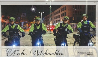 Polizeipräsidium Mainz: POL-PPMZ: Weihnachtsgrüße von der Mainzer Polizei