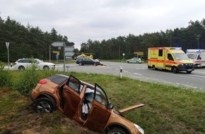 Polizeiinspektion Heidekreis: POL-HK: Hützel: Verkehrsunfall mit zwei Schwerverletzten