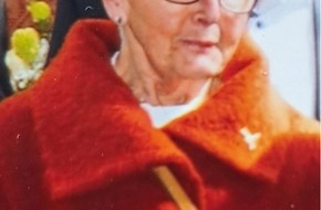 Polizeipräsidium Nordhessen - Kassel: POL-KS: Landkreis Waldeck-Frankenberg - Frankenberg (Eder): Vermisste 74-jährige Margarete K. aus Frankenberg (Eder)