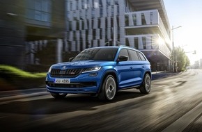 Skoda Auto Deutschland GmbH: SKODA KODIAQ RS mit stärkstem Dieselmotor der Unternehmensgeschichte ab sofort bestellbar (FOTO)