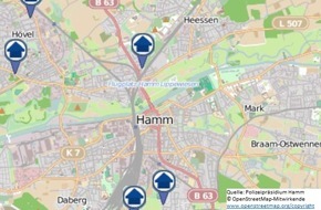Polizeipräsidium Hamm: POL-HAM: Wohnungseinbruchs-Radar für die Woche vom 8.10. bis zum 15.10.2018