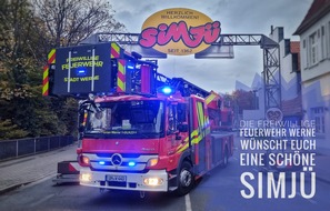 Freiwillige Feuerwehr Werne: FW-WRN: Wachbereitschaft während Sim-Jü 2022