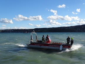 FW Reichenau: Schiff im Motorbereich gesunken, Reichenau-Mittelzell, 24.10.2025