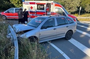 Autobahnpolizeiinspektion: API-TH: Pkw verunfallt mit 3,11 Promille und ohne Führerschein auf der Autobahn 4