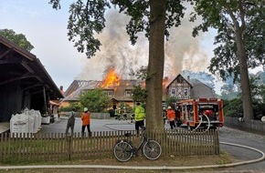 Polizeiinspektion Celle: POL-CE: Dachstuhlbrand eines landwirtschaftlichen Wohnhauses