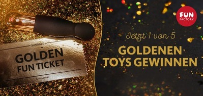 FUN FACTORY GmbH: GO FOR GOLD - Gewinne jetzt 1 von 5 limitierten SUNDAZE aus Gold