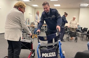 Polizei Dortmund: POL-DO: Polizei und Volkshochschule bieten wieder ein Rollatortraining in Dortmund an