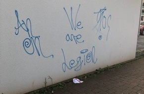 Polizeidirektion Landau: POL-PDLD: Sachbeschädigungen durch Graffiti im Stadtgebiet von Annweiler