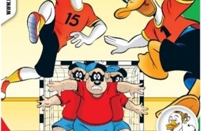 Egmont Ehapa Media GmbH: Handball-Comics mit Juri Knorr und Andraes Wolff im Micky Maus Magazin