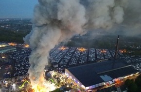 Feuerwehr Essen: FW-E: Großbrand auf Schrottplatz - Abschlussmeldung