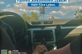Polizeipräsidium Neubrandenburg: POL-NB: Hält! Fürs Leben