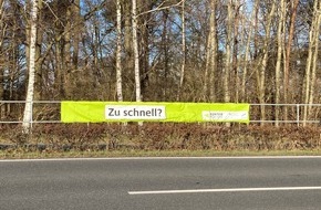 Polizeiinspektion Diepholz: POL-DH: --- Aktionsbanner gegen Unfälle, Polizei appelliert - Einbruch in Gymnasium Twistringen - Unfall mit Radfahrer in Stuhr ---