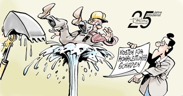 Bundesgeschäftsstelle Landesbausparkassen (LBS): Leitungen prüfen / Tiefbauunternehmer ist grundsätzlich dazu verpflichtet