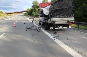 Autobahnpolizeiinspektion: API-TH: Unfall Standstreifen - Glück im Unglück