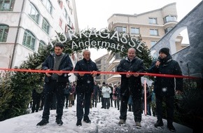 Andermatt Swiss Alps AG: Neuer Einkaufs- und Genusstreffpunkt in Andermatt Reuss: Erfolgreiche Eröffnung der Furkagasse
