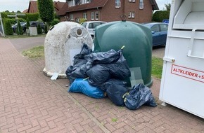 Polizeiinspektion Nienburg / Schaumburg: POL-NI: Rinteln- Müllablagerung an den Glascontainern "In den Holzäckern"