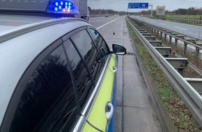 Polizeidirektion Hannover: POL-H: Bundesautobahn (BAB) 7: Verletzte Eule von Fahrbahn gerettet