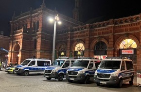 Bundespolizeiinspektion Bremen: BPOL-HB: Bundespolizei überwacht Bremer Hauptbahnhof: Sondereinsatz gegen Gewaltkriminalität