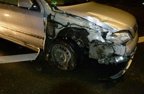 Polizei Münster: POL-MS: Betrunkener Autofahrer ohne Führerschein flüchtet nach Unfall auf der Kanalstraße
