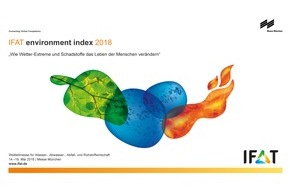 IFAT Weltleitmesse Umwelt-Technologie: 72 Prozent der Deutschen fürchten Wetter-Extreme