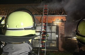 Freiwillige Feuerwehr Werne: FW-WRN: Gebäudebrand in der Wichernstraße