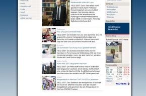Absolute Development AG: Mehr News für die Corporate Website der Credit Suisse