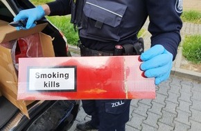 Hauptzollamt Krefeld: HZA-KR: 40.000 Schmuggelzigaretten beschlagnahmt / Zoll stoppt Fahrzeug auf der Autobahn 61