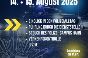 Polizeidirektion Koblenz: POL-PDKO: Schnuppertage Polizei Boppard im August