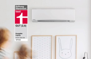 Panasonic Deutschland: Panasonic Raumklimagerät ist Testsieger bei der Stiftung Warentest / Das einzige Split-Klimagerät mit Testurteil "Gut"