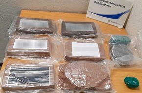 Bundespolizeiinspektion Bad Bentheim: BPOL-BadBentheim: Rund 7,6 Kilo Kokain bei der Einreise an deutsch-niederländischer Grenze beschlagnahmt