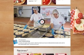 Dr. Oetker - Dr. August Oetker Nahrungsmittel KG: Jetzt wird's bunt! / Transparenz, Geschmacksvielfalt und Pizza-Produktion - die neue Dr. Oetker Themenwelt Pizza stellt sich vor (FOTO)