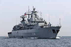 Presse- und Informationszentrum Marine: Fregatte "Schleswig-Holstein" läuft zur Seeraumüberwachung in Richtung Ägäis aus