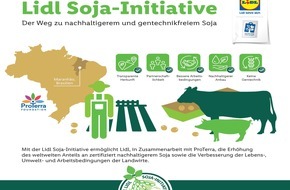 Lidl: Lidl treibt Nachhaltigkeit in der Sojawirtschaft voran /
Initiative zur Förderung von nachhaltigerem Eiweißfuttermittel gestartet