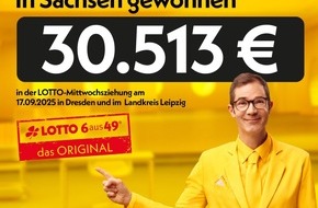 Sächsische Lotto-GmbH: Mit System zum Gewinn: 30.513 Euro für Lottospieler aus Dresden und dem Landkreis Leipzig